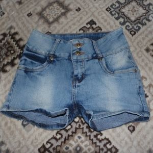 High Waist Denim Shorts